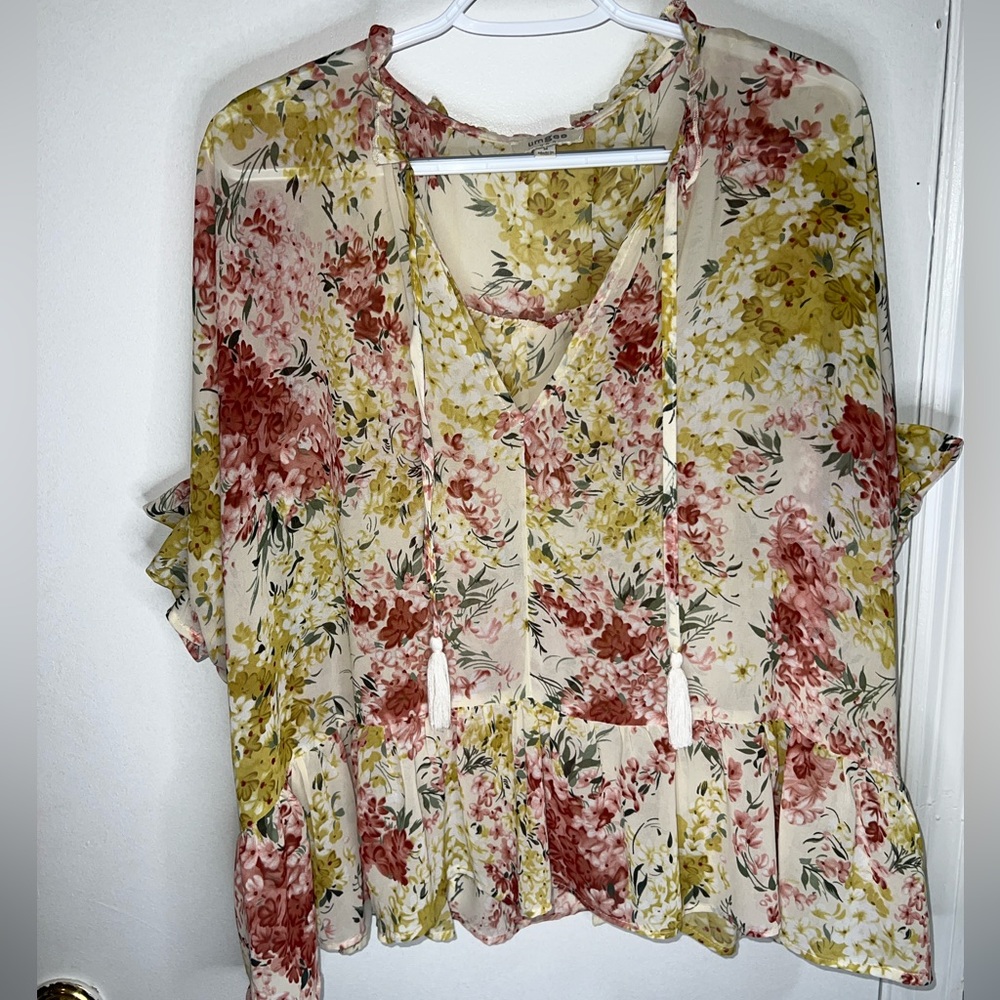 Umgee Floral Blouse